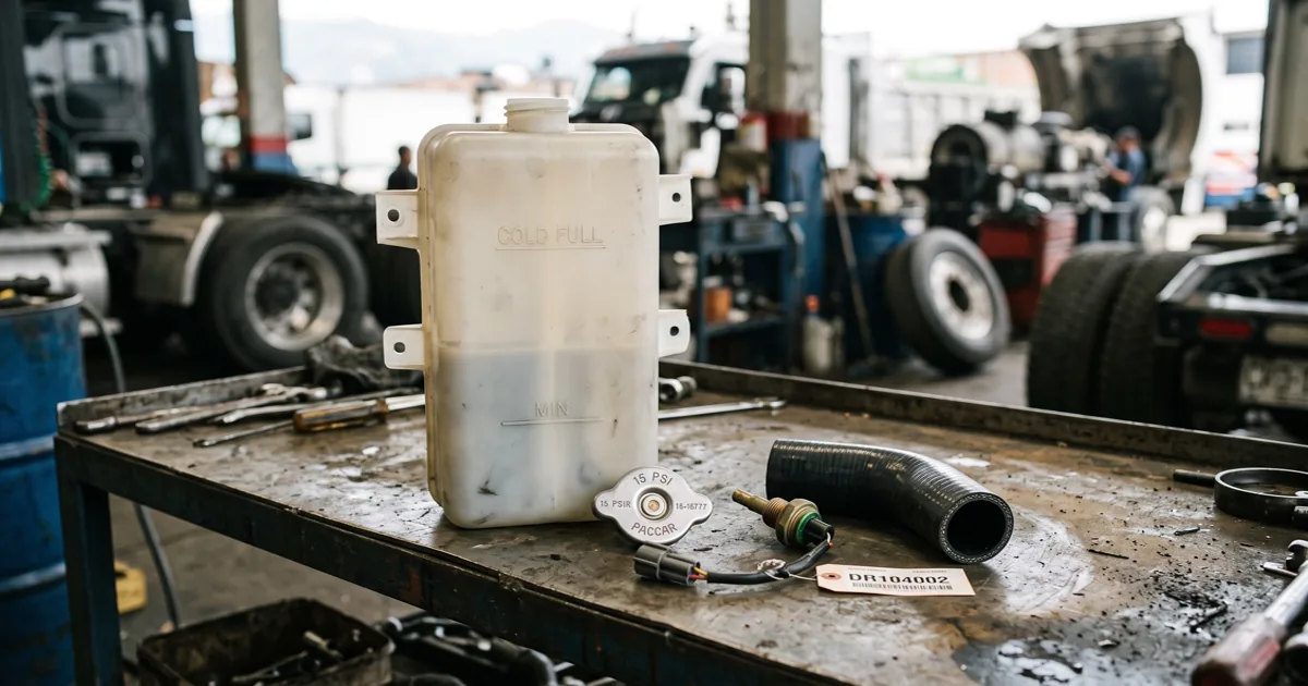 Depósito de refrigerante para Kenworth: cuál necesito por modelo (T680, T880, T660, T800)