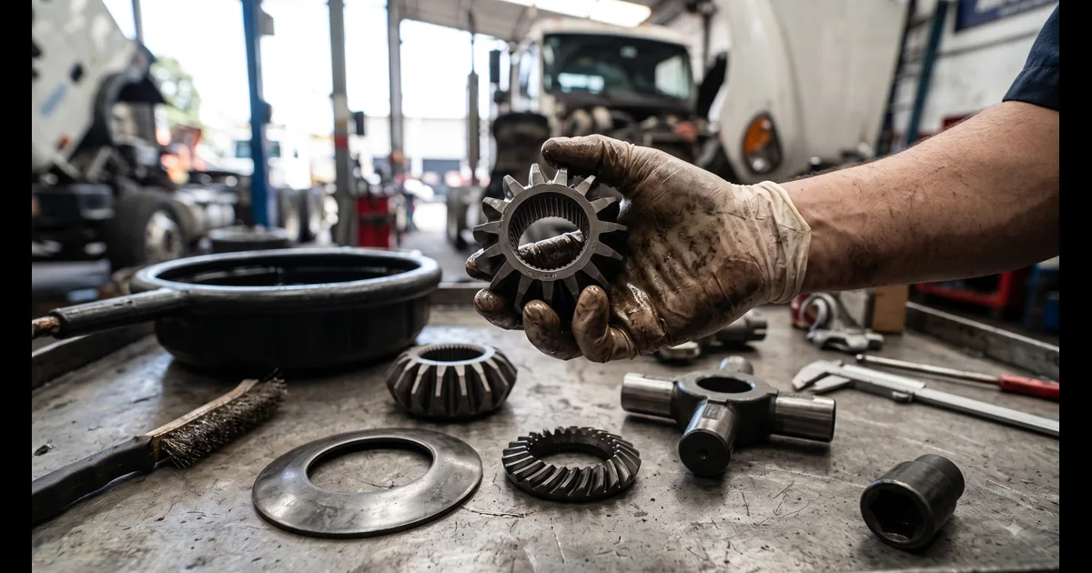 Repuestos de diferencial Meritor en Colombia: cómo identificar tu eje y pedir la pieza correcta