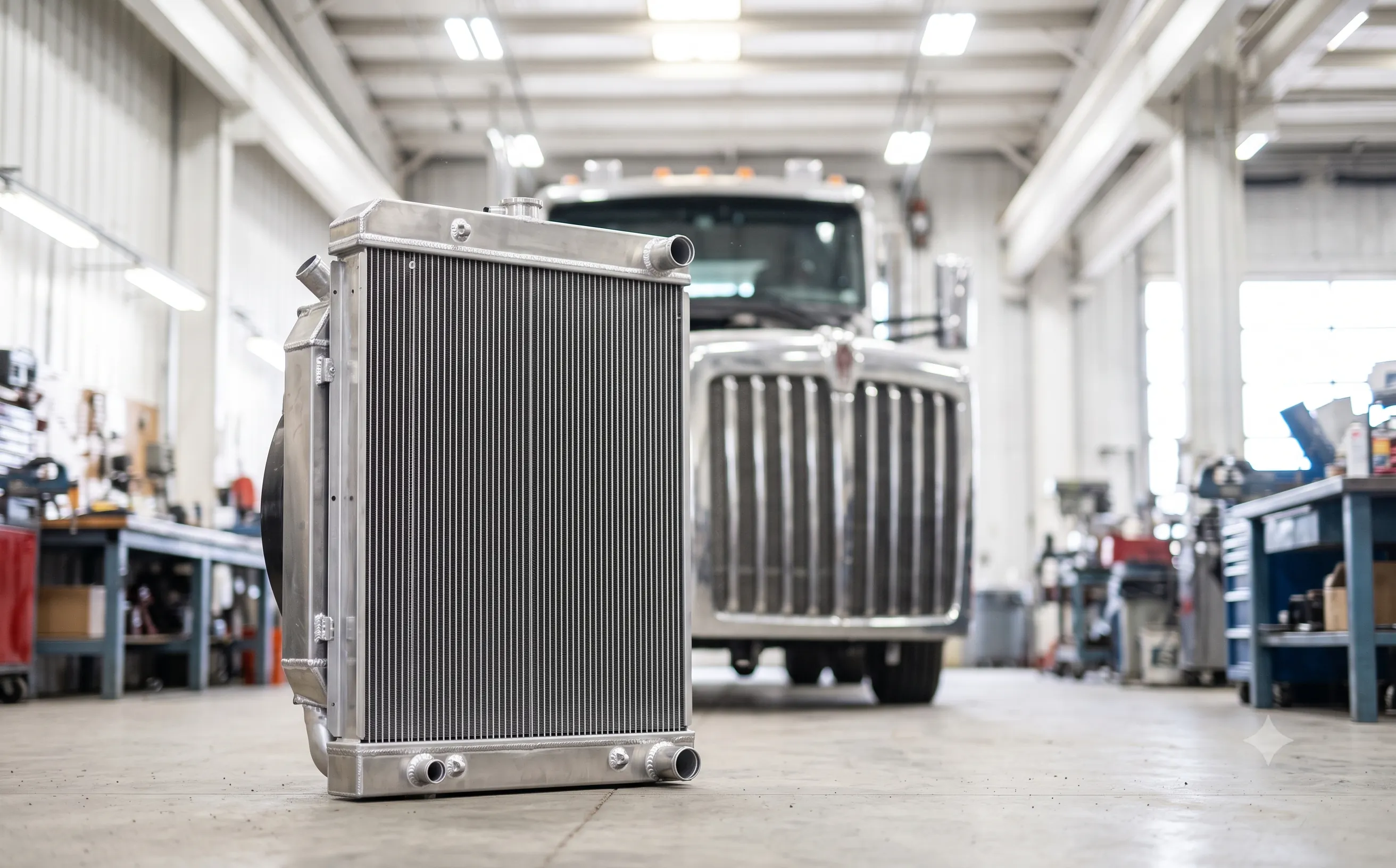 Radiador y sistema de refrigeración para tractocamión